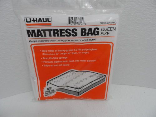 New U-HAUL Queen Size Mattress Bag Plastic Cover Moving Transport Storage