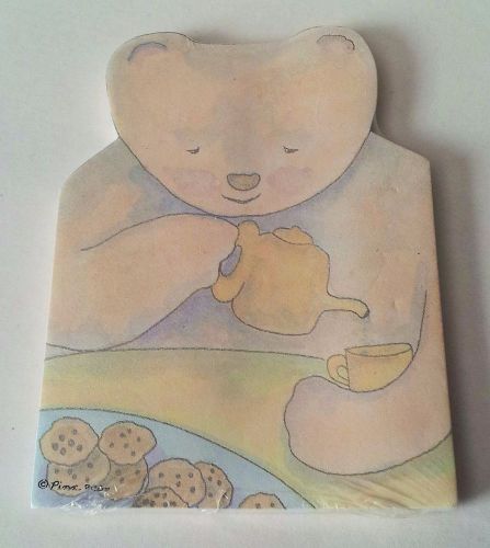 Post-It Sticky Notes - Bear Having Tea And Cookies 40 Sheets