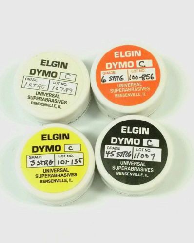 Elgin Diamond Compound Set of 4 Five Gram Jars (#1/ #3/ #6/ #45 Strong)