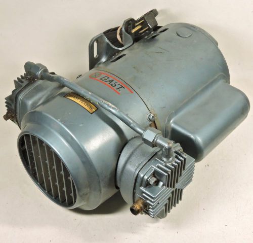 Gast mfg. corp. 4hcj air compressor / vacuum pump- 1/2 hp, 120/240 v.- 1725 rpm for sale