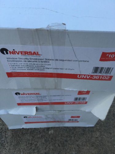 Universal self-seal business window envelope - 36102 -lot of 3 for sale