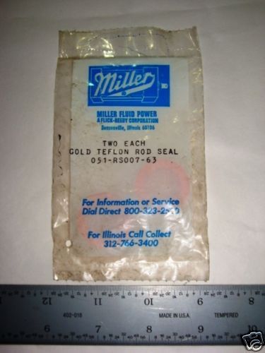 Miller gold teflon rod seal 051-rs007-63 for sale