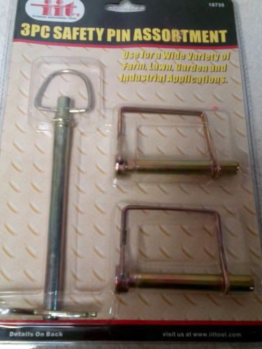 Iit 16735 safety pin assortment set, 3-piece for sale