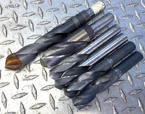 Lot of  precision hss s&amp;d reduced shank drill bits 25/32&#034; to 1-3/64&#034; for sale