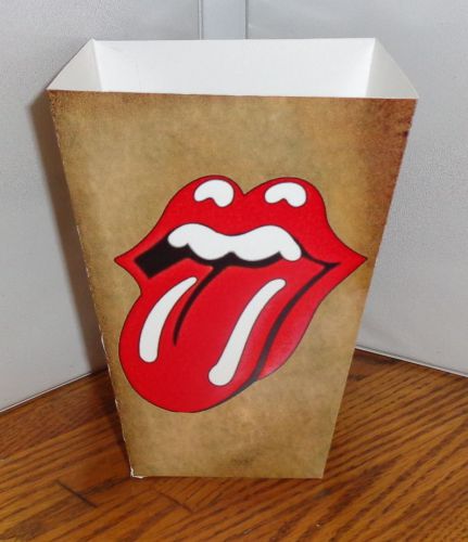 THE ROLLING STONES POPCORN BOX # 1. ROCK-N-ROLL.....FREE SHIPPING