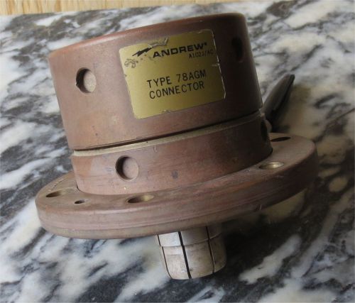Andrew 3-1/8 eia flange (male) type 78agm connector for sale