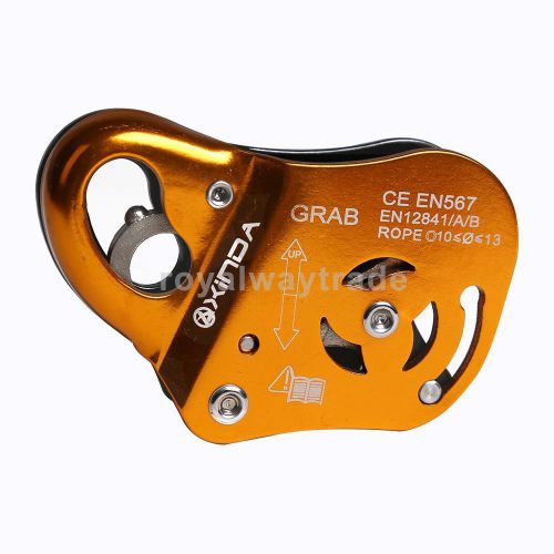 Safety rock tree climbing gear aluminum rope grab self locking for 10-13mm rope for sale