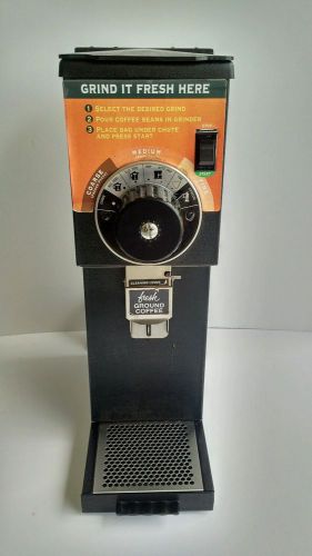 Bunn g1 hd black bulk commercial coffee grinder 1 lb w/ hopper guard, aux outlet for sale