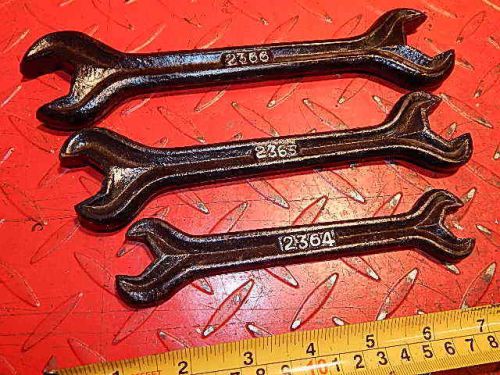 3 VINTAGE ALBION TRACTOR  SPANNERS WRENCHES  2364,2365,2366  TOOLS LIVE STEAM