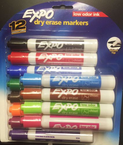 Expo Dry Erase Markers--12 Colors--Free Shipping
