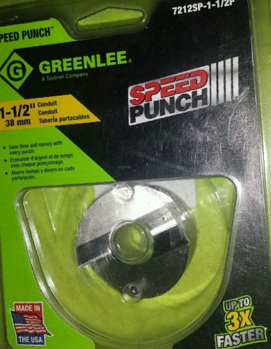 NEW Greenlee Punch  7212SP-1-1/2P, 1-1/2&#034; Speed Punch