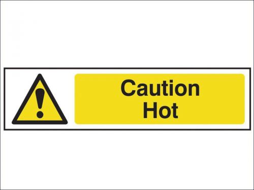 Scan - caution hot - pvc 200 x 50mm for sale