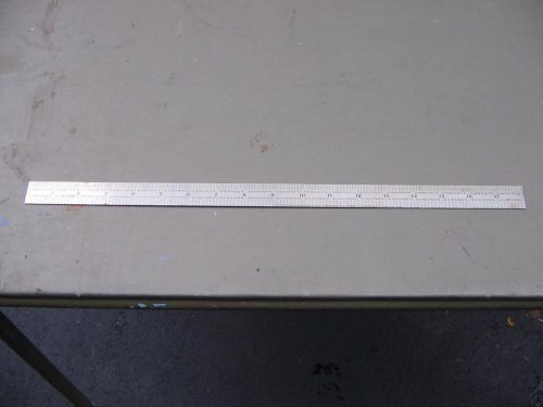 VINTAGE H.. F. RITTER 18&#034; STAINLESS STEEL RULE NO. 270