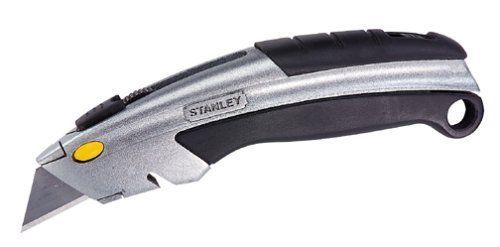 Curved Quick-Change Utility Knife Stainless Steel Retractable Blade 3 Blades 426