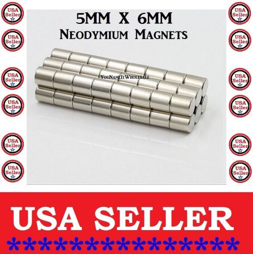 50) Neodymium Magnets 5mm x 6mm Super Strong Magnets DIY Craft Projects