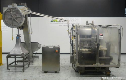 Used- diversified capping equipment (dillin automation) model 73-200 rotary vacu for sale