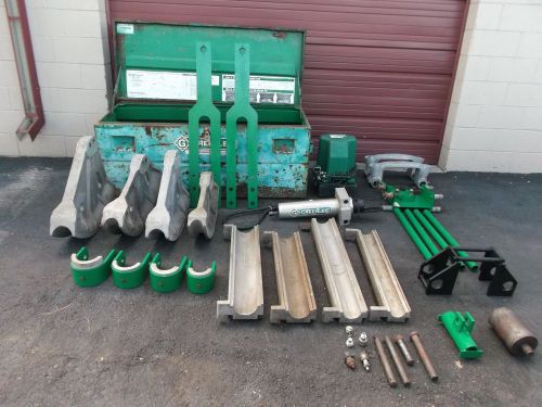 Greenlee 881 bender, 980 hydraulic pump,  1813 table good cond 2 1/2&#034; to 4&#034; for sale