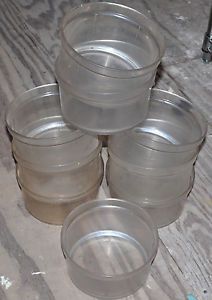 Rubbermaid 7381 CLEAR ROUND STORAGE CONTAINER -  Compare Cambro Lot of (9)