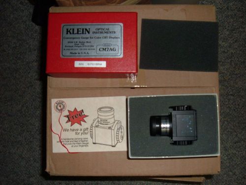 Klein cm7ag convergence gauge for color crt displays error measurement for sale