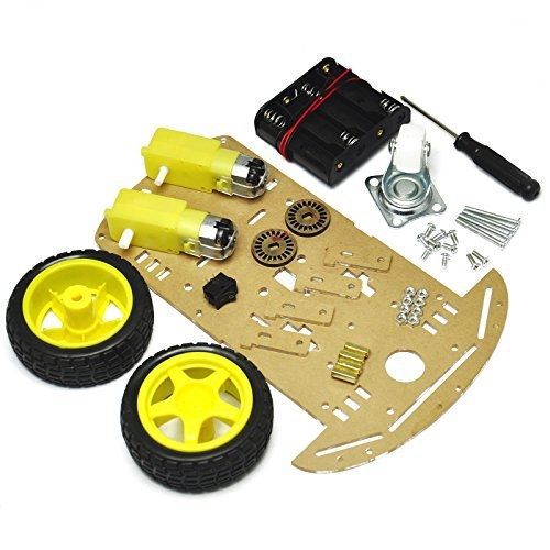 Gikfun 2WD Smart Robot Car Chassis Kit With Speed encoder Battery Box 2 Motor