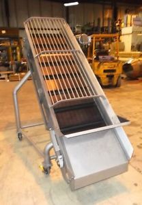 24&#034; x 84&#034; Vanmark Eqpt. Inclined Conveyor Stainless Sanitary