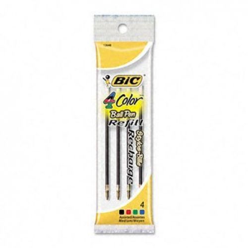 BIC America BIC Refills for BIC 4-Color Retractable Ballpoint Pen Medium Point