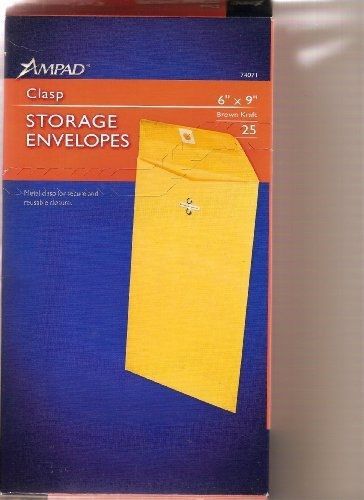 Ampad Clasp Storage Envelopes 6 X 9