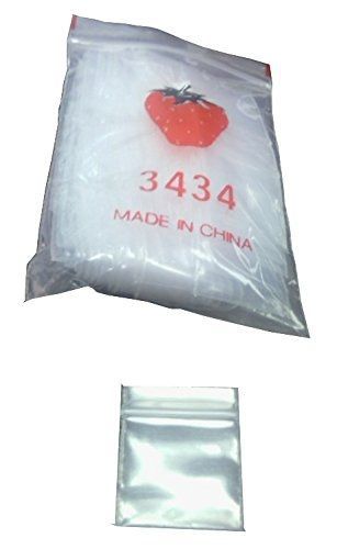 3/4&#034; X 3/4&#034; Clear Reclosable Loc Top Bags