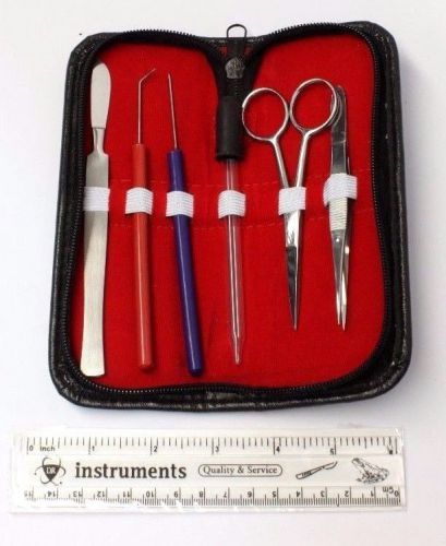 Dissection kit dissecting biology scalpel tweezer dropper ruler scissor lab set for sale