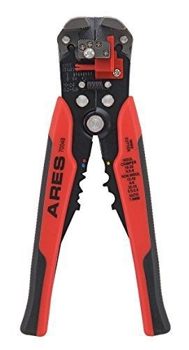 Ares 8-Inch Self-Adjusting Wire Stripper and Cutter with Crimper |ARES 70048|