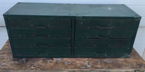 Antique industrial 8 drawer jewelry cabinet tool box vtg steampunk organizer wow for sale