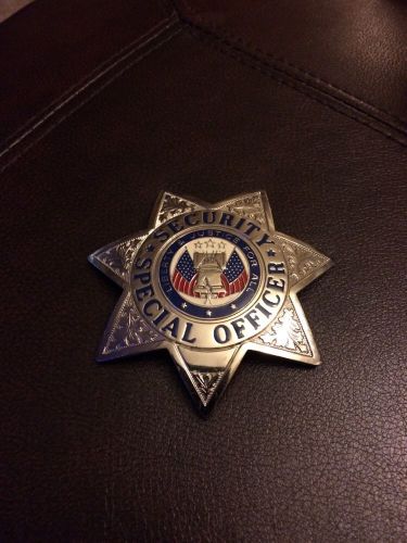 Obsolete 80&#039;s Vintage Star Style Security Special Officer Badge   NICE    L@@K