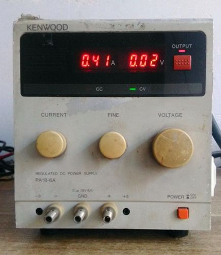 Kenwood PA18-6A  DC adjustable power supply 1pcs used