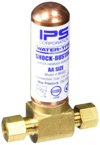 Ips 86592 shock-buster water hammer compression tee arrestor lead free 1/4&#034; x... for sale