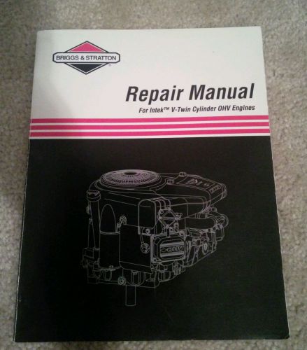Briggs and Stratton For Intek V-Twin Cylinder OHV Engine Manual