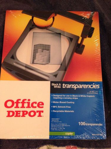 Office Depot Black &amp; White Copier Transparencies 100 Sheets, Item #337-810