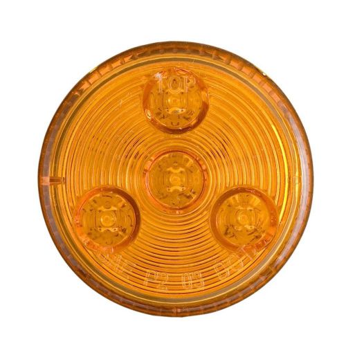 Amber 2 1/2&#034; Round LED Side Marker Lights
