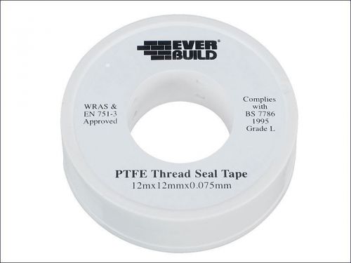 Everbuild - P.T.F.E Tape 12mm x 12m - Water