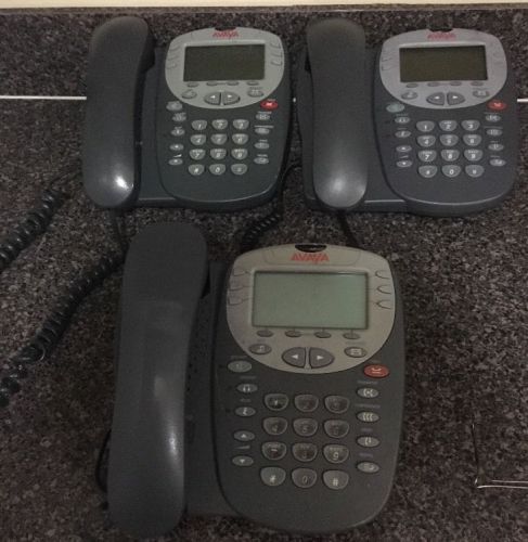 Lot Of (3) Avaya iP Phone 2410 With Handsets All Working Great