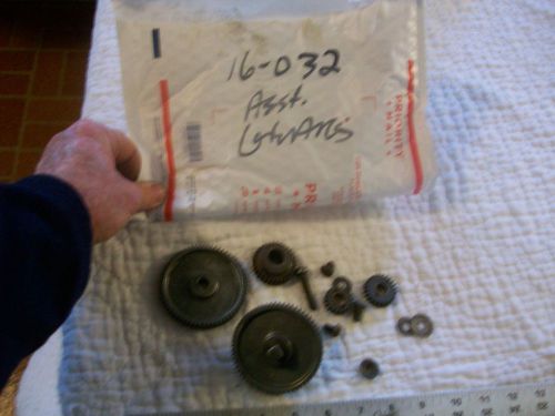 Assorted Gears &amp; Hardware From  Sears Craftsman 6&#034; Metal Lathe #109-0703