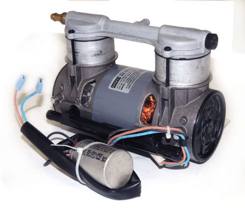 Thomas 2450 wob-l air compressor vacuum pump &amp; capacitor 20 psi 388w 2450ae44-97 for sale