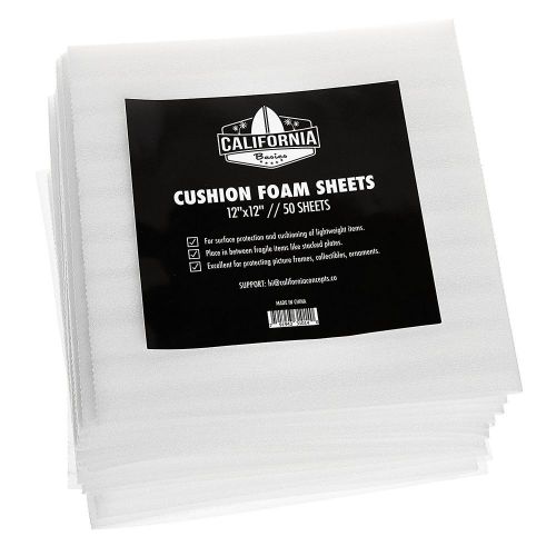 12”x12” cushion foam sheets, packing supplies, safely wrap dishes, 50 pack for sale