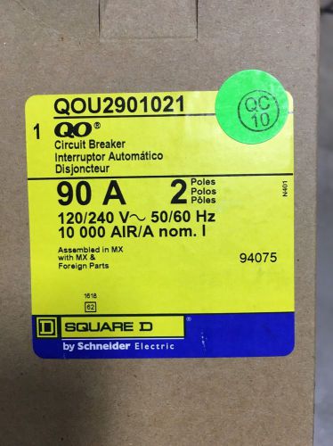 QOU2901021 Square D Shunt Trip Breaker 90 Amp