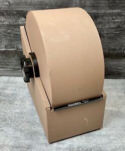 VTG Metal Rolodex Zephyr American Corp Large Roll Top Rotary w/Cards &amp; Dividers