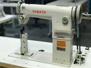 Yamata GC/FY-810 Sewing Machine,Post Bed,Roller feed lamp Servo Motor+Table.DiY