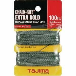 Tajima Chalk-Rite 100 Ft. Braided Nylon Extra Bold Chalk Line PL-ITOL  - 1 Each