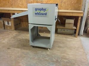 Graphic Whizard PT-330S Semi-Automatic Creaser/Scoring Machine on Cart