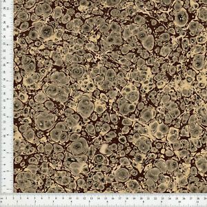 Hand Marbled Paper for Bookbinding 48x67cm 19x26in Gold Series d405