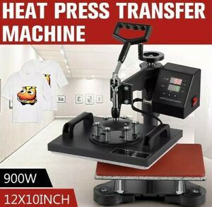 12x10 portable heat press, New, 2 in one, black