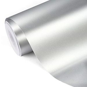 TECKWRAP Silver Sage Metallic Chrome Adhesive Craft Vinyl,1ftx5ft